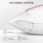 Personalized Beatrix Potter Peter Rabbit Throw Pillow - Custom Name Soft Pillow for First Christmas, Baby Shower or Nursery Gift