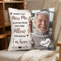 Personalized Memorial Throw Pillow with Photo - Two-Sided Custom Pillowcase, a Sympathy Gift & Home Decor of Remembrance