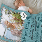 Personalized Memorial Blanket with Photos - In Loving Memory Flannel Throw, Sympathy & Remembrance Gift