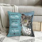 Custom Pet Memorial Throw Pillow with Photo & Name | Two-Sided Personalized Pillowcase for Dog or Cat, In Loving Memory Gift