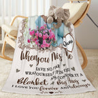 Personalized Memorial Blanket with Photos - In Loving Memory Flannel Throw, Sympathy & Remembrance Gift