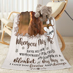 Personalized Pet Memorial Blanket with Photo - Flannel Sympathy Throw for Pet Loss, Remembrance Gift to Honor Your Dog or Cat