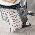 Personalized Memorial Throw Pillow with Photo - Two-Sided Custom Pillowcase, a Sympathy Gift & Home Decor of Remembrance