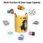 Versatile dog toy basket with multi-function & extra large capacity for laundry, pet toys and household items, all-purpose home storage solution