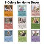 Multiple colors for custom memorial blanket, meaningful bereavement gift for loved ones