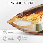 Custom photo pillow with invisible zipper, easy to insert and remove pillow insert